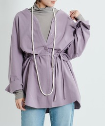 DouDou | ウール混ウエストマークシャツ(シャツ/ブラウス)