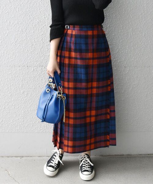 Dessin別注 O'NEIL OF DUBLIN 配色チェック キルトスカート 【O'NEIL