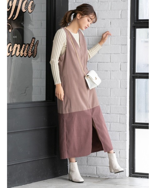 セール センタースリットバイカラーワンピース ワンピース Fifth フィフス のファッション通販 Zozotown