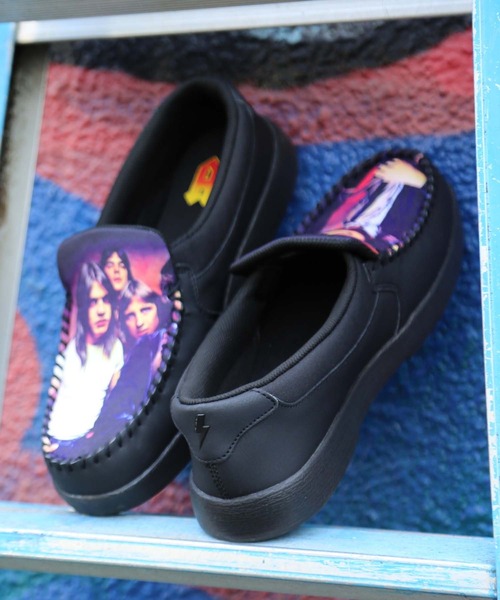 DC SHOES(ディーシーシューズ)の「VILLAIN 2 AC/DC/スニーカー 総柄 ACDC コラボ(スニーカー・メンズ・ブラック・25.5cm/26cm/26.5cm/27cm/27.5cm/28cm/28.5cm)」の9枚目の写真