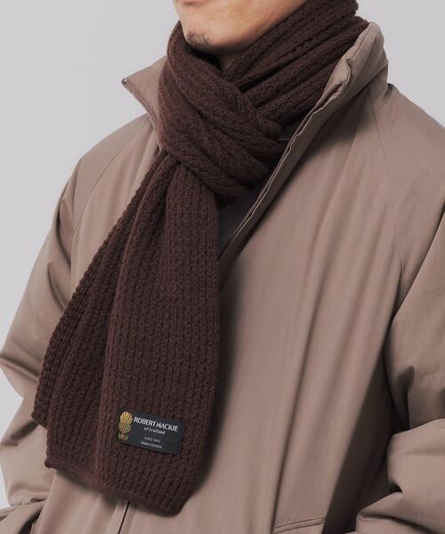 Robert Mackie ロバートマッキー の 別注 ロバートマッキー Robert Mackie ソリッド マフラー 男女兼用 マフラー Wear