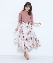 Apuweiser-riche♡大人可愛いニュアンスフラワースカート Apuweiser-riche（アプワイザーリッシェ）の「ニュアンス