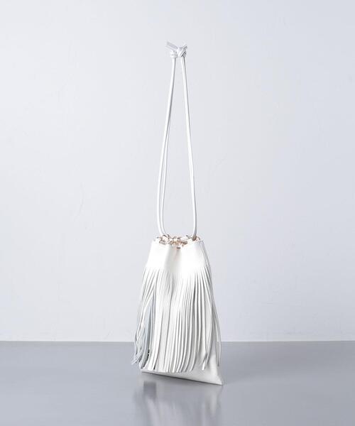 5525Gallery(ゴーゴーニーゴーギャラリー)の「<5525gallery×RAMIDUS>フリンジポーチ ■■■(ハンドバッグ・レディース・ホワイト/ブラック/ベージュ・FREE)」の8枚目の写真