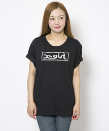 X-girl | GLITTER BOX LOGO S/S BIG TEE(Tシャツ/カットソー)