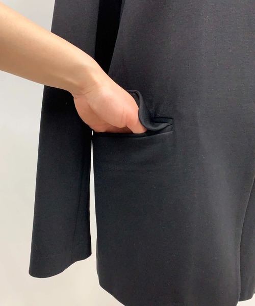 PICCIN(ピッチン)の「ノーカラージャケット(ノーカラージャケット・レディース・ブラック/キャメル・M)」の17枚目の写真