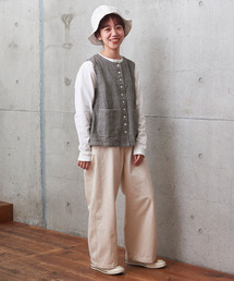 PAR ICI ネップケーブルベスト　ニット【新品タグ付き】 PAR ICI（パーリッシィ）の「シルクネップギンガム ベスト