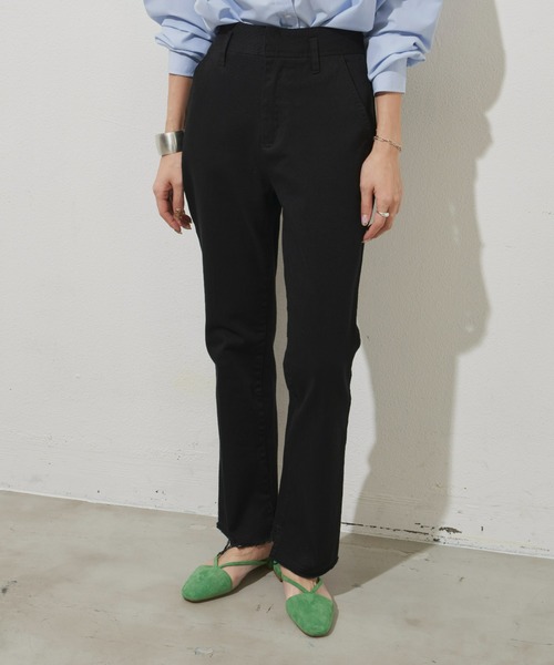 Aunt Marie's（アントマリーズ）の「ベーシックハイウエストセミフレアデニム（デニムパンツ・レディース・ブラック/ネイビー/ブラック系その他・SMALL/MEDIUM/LARGE）」の22枚目の写真