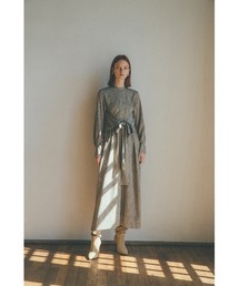CLANE | WAIST RIBBON PYTHON ONE PIECE(ワンピース)