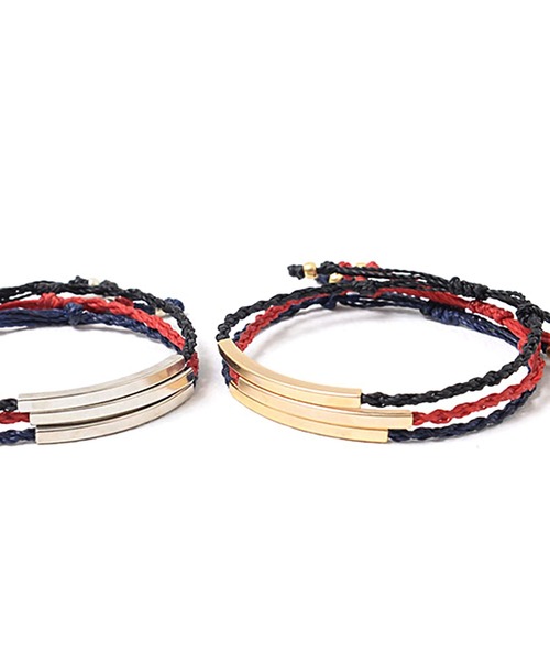 SILVER BULLET（シルバーバレット）の「『CavariA/キャバリア』プレートブレスレット【+】（ブレスレット・メンズ・ブルー系その他2/ブルー系その他/ブラック×ゴールド/レッド系その他2/レッド系その他/ブラック×シルバー・FREE）」の8枚目の写真