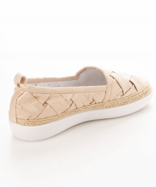 neue marche（ノイエマルシェ）の「スリッポンシューズ/108（スリッポン・レディース・ライトグレー/ブラック/ゴールド・22.5cm/23cm/23.5cm/24cm/24.5cm）」の6枚目の写真