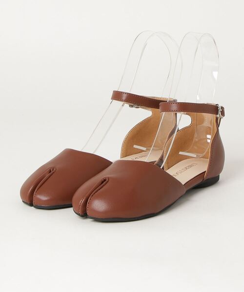 LibertyDoll（リバティードール）の「Liberty doll / 足袋パンプス セパレートストラップバレエパンプス(1146)（バレエシューズ・レディース・ホワイト/ブラック/ダークブラウン/ブラウン/シルバー・LL/S/M/L）」の10枚目の写真