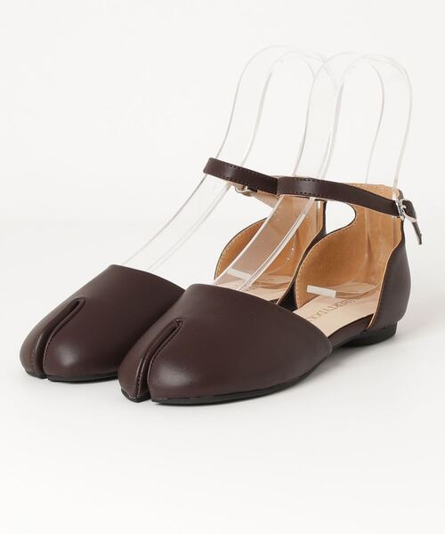 LibertyDoll（リバティードール）の「Liberty doll / 足袋パンプス セパレートストラップバレエパンプス(1146)（バレエシューズ・レディース・ホワイト/ブラック/ダークブラウン/ブラウン/シルバー・LL/S/M/L）」の11枚目の写真