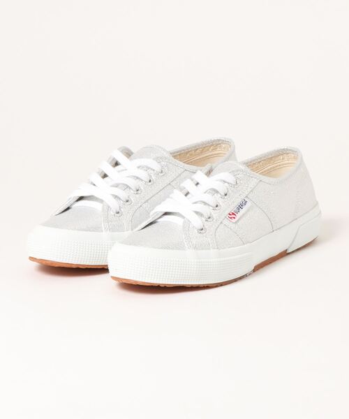 SUPERGA(スペルガ)の「《SUPERGA》2750-LAMEW(スニーカー・レディース・シルバー/シルバー×ブルー・39/37/38/36/35)」の1枚目の写真