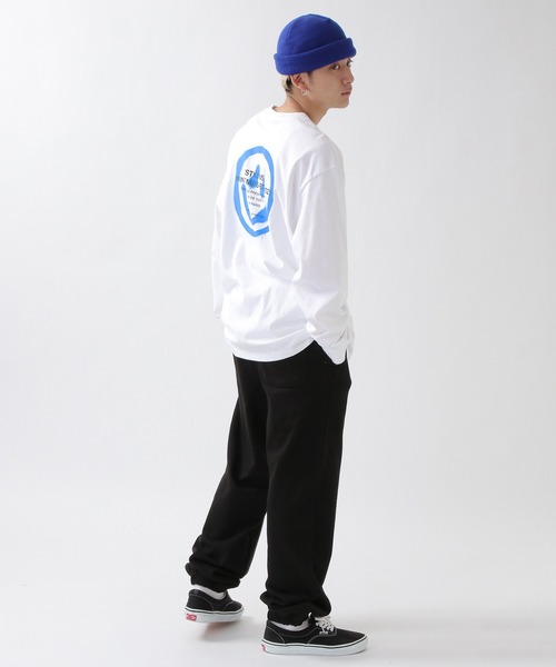 ISTKUNST（イストクンスト）の「【UNISEX】ISTKUNST／LOGO&SMILEYロンT 2940858（Tシャツ/カットソー・メンズ・ホワイト/ブラック/ライトパープル/ネイビー/ライトグレー・SMALL/MEDIUM/LARGE）」の18枚目の写真