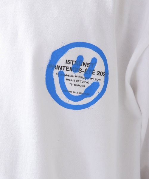 ISTKUNST（イストクンスト）の「【UNISEX】ISTKUNST／LOGO&SMILEYロンT 2940858（Tシャツ/カットソー・メンズ・ホワイト/ブラック/ライトパープル/ネイビー/ライトグレー・SMALL/MEDIUM/LARGE）」の20枚目の写真