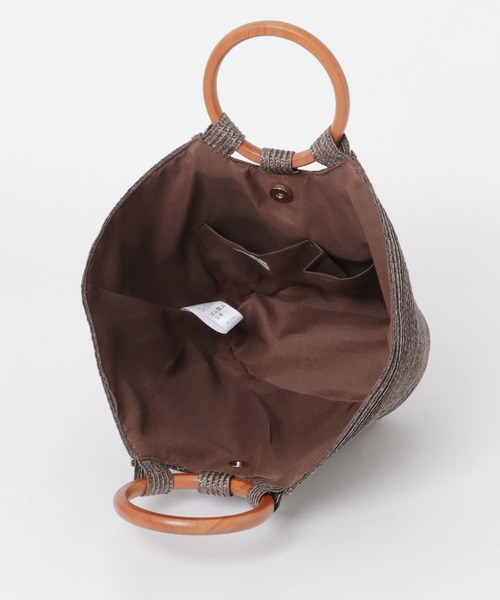 URBAN RESEARCH DOORS（アーバンリサーチドアーズ）の「ウッドハンドルブレードバッグ（ハンドバッグ・レディース・ベージュ/グレー系その他・ONE）」の9枚目の写真