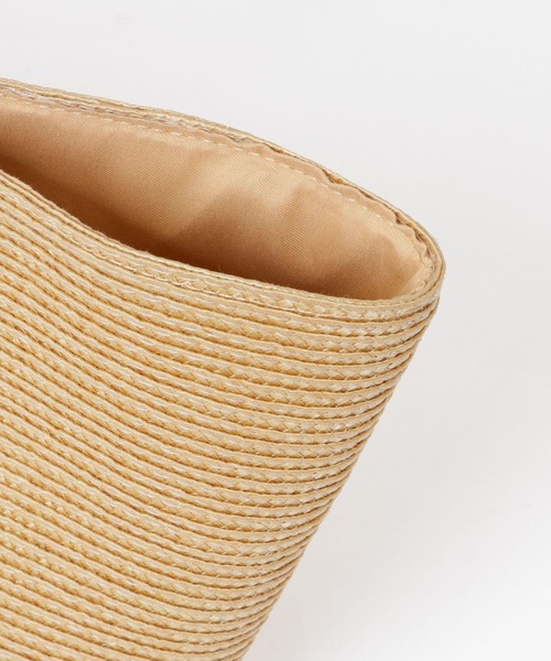 URBAN RESEARCH DOORS（アーバンリサーチドアーズ）の「ウッドハンドルブレードバッグ（ハンドバッグ・レディース・ベージュ/グレー系その他・ONE）」の7枚目の写真