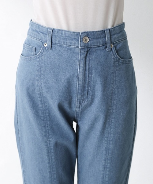 Honeys（ハニーズ）の「裾スリットデニムパンツ（デニムパンツ・レディース・グレー/インディゴブルー/ブルー/ホワイト・S/M/L）」の12枚目の写真