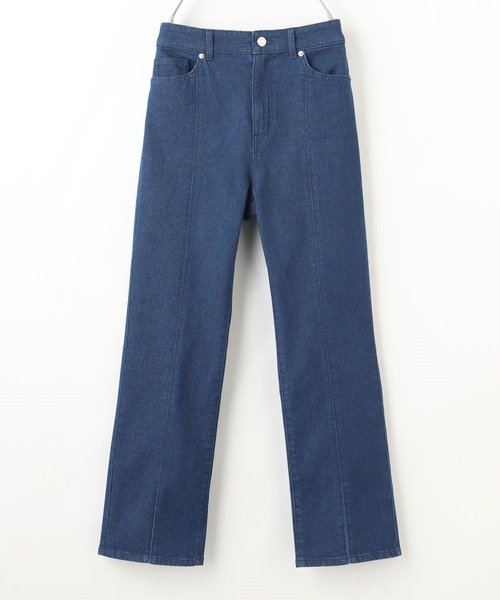 Honeys（ハニーズ）の「裾スリットデニムパンツ（デニムパンツ・レディース・グレー/インディゴブルー/ブルー/ホワイト・S/M/L）」の13枚目の写真