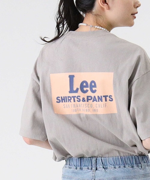 Lee（リー）の「【Lee】バックプリントＴシャツ（Tシャツ/カットソー・レディース・ベージュ/ダークグレー/ホワイト・M/L）」の3枚目の写真