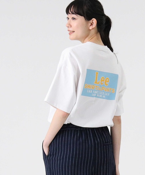 Lee（リー）の「【Lee】バックプリントＴシャツ（Tシャツ/カットソー・レディース・ベージュ/ダークグレー/ホワイト・M/L）」の8枚目の写真