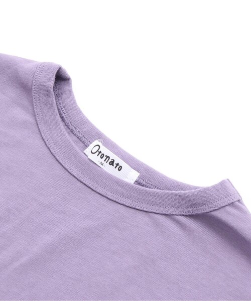 Otonato(オトナト)の「バックフリルカットワンピース_ママ【親子でおそろいリンクコーデ】(ワンピース・レディース・チャコール/ラベンダー・MEDIUM)」の4枚目の写真