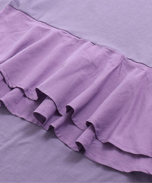 Otonato(オトナト)の「バックフリルカットワンピース_ママ【親子でおそろいリンクコーデ】(ワンピース・レディース・チャコール/ラベンダー・MEDIUM)」の9枚目の写真