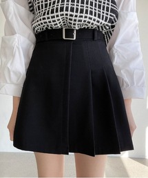 SONYUNARA ハーフプリーツミニスカート 