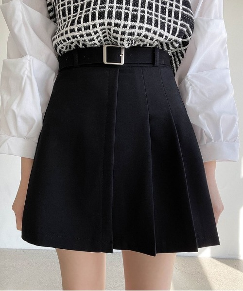 SONA（ソナ）の「SONYUNARA ハーフプリーツミニスカート （スカート・レディース・ブラック/グレー・SMALL/MEDIUM）」の13枚目の写真