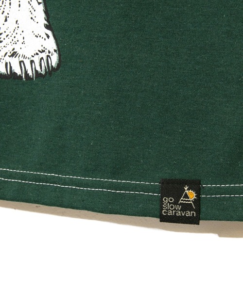 go slow caravan(ゴースローキャラバン)の「eco lead リサイクル天竺 パイナップルクマTEE W(Tシャツ/カットソー・レディース・グリーン系その他/ナチュラル・FREE)」の14枚目の写真
