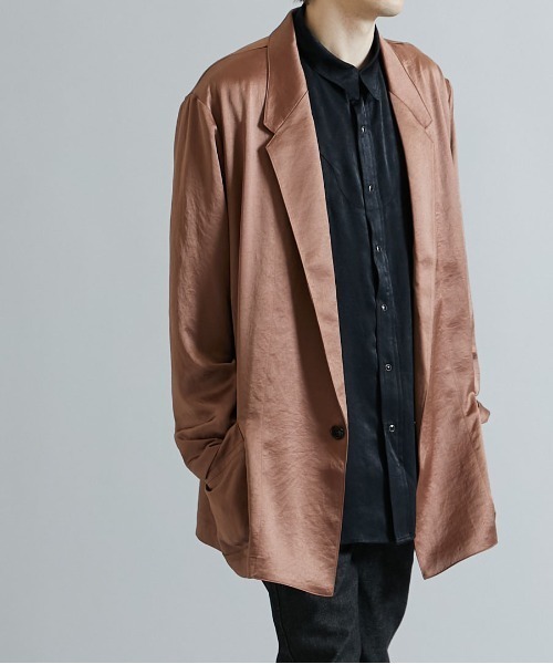 NUMBER (N)INE(ナンバーナイン)の「STUDIOUS別注 ラペルカーディガンジャケット(テーラードジャケット・メンズ・ブラック/グレー/ブラウン/ネイビー・1/3/2)」の4枚目の写真