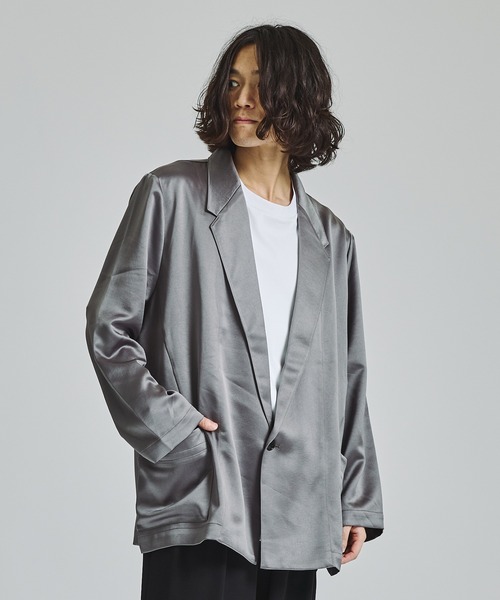 NUMBER (N)INE(ナンバーナイン)の「STUDIOUS別注 ラペルカーディガンジャケット(テーラードジャケット・メンズ・ブラック/グレー/ブラウン/ネイビー・1/3/2)」の3枚目の写真