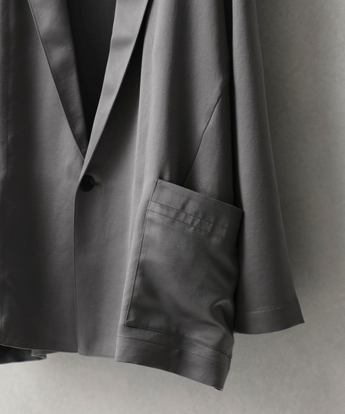 NUMBER (N)INE(ナンバーナイン)の「STUDIOUS別注 ラペルカーディガンジャケット(テーラードジャケット・メンズ・ブラック/グレー/ブラウン/ネイビー・1/3/2)」の8枚目の写真