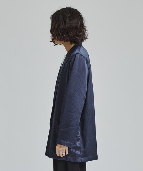 NUMBER (N)INE(ナンバーナイン)の「STUDIOUS別注 ラペルカーディガンジャケット(テーラードジャケット・メンズ・ブラック/グレー/ブラウン/ネイビー・1/3/2)」の12枚目の写真