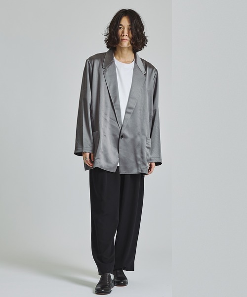 NUMBER (N)INE(ナンバーナイン)の「STUDIOUS別注 ラペルカーディガンジャケット(テーラードジャケット・メンズ・ブラック/グレー/ブラウン/ネイビー・1/3/2)」の19枚目の写真