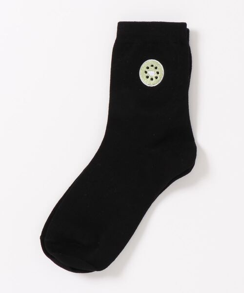 「kakko」（カッコ）の「レディース 果物ワンポイントソックス靴下 クルー丈（ソックス/靴下・レディース・ピンク/ホワイト/イエロー/レッド/ダークグリーン/ブラック・FREE）」の18枚目の写真