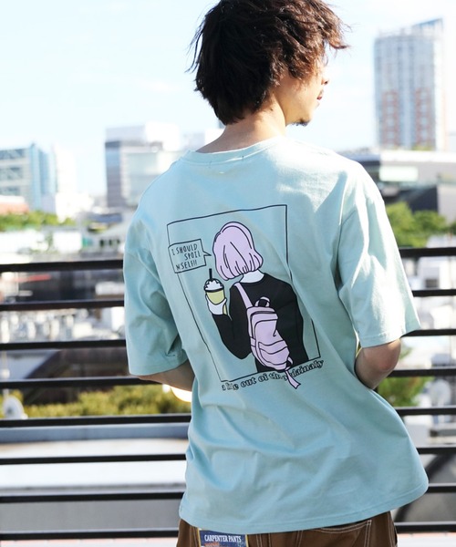 8(eight)(エイト)の「ビッグTシャツ(Tシャツ/カットソー・メンズ・ホワイト系その他/ベージュ系その他/ブルー系その他/ブラック系その他/グリーン系その他/ピンク系その他/ホワイト系その他2/ホワイト系その他3/ベージュ系その他2/ホワイト系その他4/ピンク系その他2/ブラック系その他2/ホワイト系その他5/ブラック系その他3/ベージュ系その他3/グリーン系その他2/ピンク系その他3/ブルー系その他2/ホワイト系その他6/ホワイト系その他7/ベージュ系その他4/ブラック系その他4・MEDIUM/LARGE)」の17枚目の写真