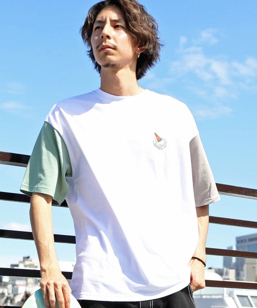 8(eight)(エイト)の「ビッグTシャツ(Tシャツ/カットソー・メンズ・ホワイト系その他/ベージュ系その他/ブルー系その他/ブラック系その他/グリーン系その他/ピンク系その他/ホワイト系その他2/ホワイト系その他3/ベージュ系その他2/ホワイト系その他4/ピンク系その他2/ブラック系その他2/ホワイト系その他5/ブラック系その他3/ベージュ系その他3/グリーン系その他2/ピンク系その他3/ブルー系その他2/ホワイト系その他6/ホワイト系その他7/ベージュ系その他4/ブラック系その他4・MEDIUM/LARGE)」の8枚目の写真