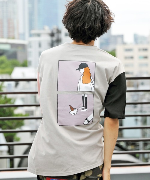 8(eight)(エイト)の「ビッグTシャツ(Tシャツ/カットソー・メンズ・ホワイト系その他/ベージュ系その他/ブルー系その他/ブラック系その他/グリーン系その他/ピンク系その他/ホワイト系その他2/ホワイト系その他3/ベージュ系その他2/ホワイト系その他4/ピンク系その他2/ブラック系その他2/ホワイト系その他5/ブラック系その他3/ベージュ系その他3/グリーン系その他2/ピンク系その他3/ブルー系その他2/ホワイト系その他6/ホワイト系その他7/ベージュ系その他4/ブラック系その他4・MEDIUM/LARGE)」の16枚目の写真