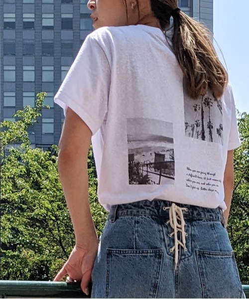CAL．Berries（カルベリーズ）の「CAL.Berries/カルベリーズ　フォトTシャツ（Tシャツ/カットソー・レディース・ホワイト系その他/ホワイト系その他2・MEDIUM/LARGE）」の9枚目の写真