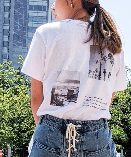 CAL．Berries（カルベリーズ）の「CAL.Berries/カルベリーズ　フォトTシャツ（Tシャツ/カットソー・レディース・ホワイト系その他/ホワイト系その他2・MEDIUM/LARGE）」の13枚目の写真