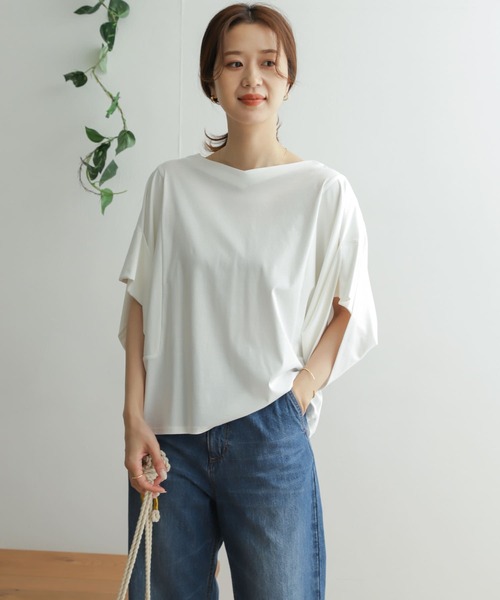 URBAN RESEARCH DOORS（アーバンリサーチドアーズ）の「変形スリーブプルオーバー（Tシャツ/カットソー・レディース・ブラック/オフホワイト/ライトベージュ・ONE）」の17枚目の写真