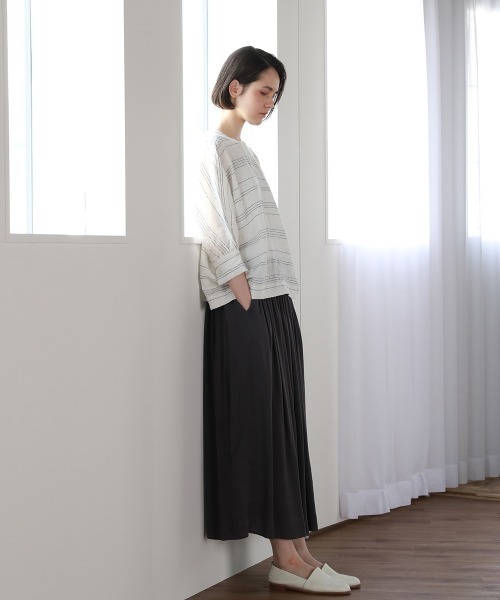 Pao de lo（パオデロ）の「ぽこぽこノットボーダープルオーバー（シャツ/ブラウス・レディース・ベージュ系その他/レッド系その他/ブラック系その他・9号/7号）」の15枚目の写真