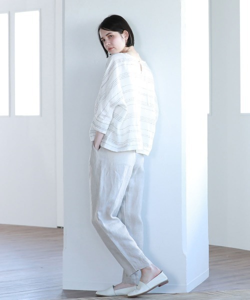 Pao de lo（パオデロ）の「ぽこぽこノットボーダープルオーバー（シャツ/ブラウス・レディース・ベージュ系その他/レッド系その他/ブラック系その他・9号/7号）」の19枚目の写真