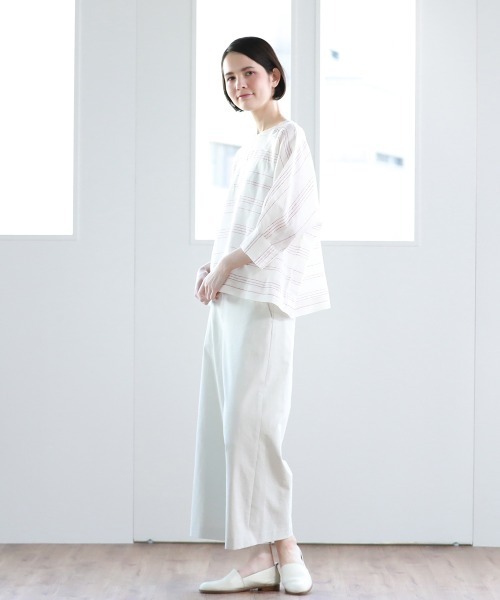 Pao de lo（パオデロ）の「ぽこぽこノットボーダープルオーバー（シャツ/ブラウス・レディース・ベージュ系その他/レッド系その他/ブラック系その他・9号/7号）」の20枚目の写真