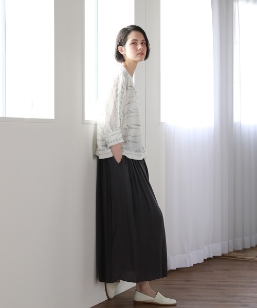 Pao de lo（パオデロ）の「ぽこぽこノットボーダープルオーバー（シャツ/ブラウス・レディース・ベージュ系その他/レッド系その他/ブラック系その他・9号/7号）」の21枚目の写真