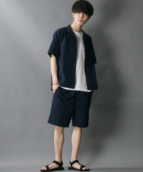 CoreTシャツ　パンツ　セット coen シャツ 「C.Mt」AIRCOメッシュストレッチシャツ 通気性/防