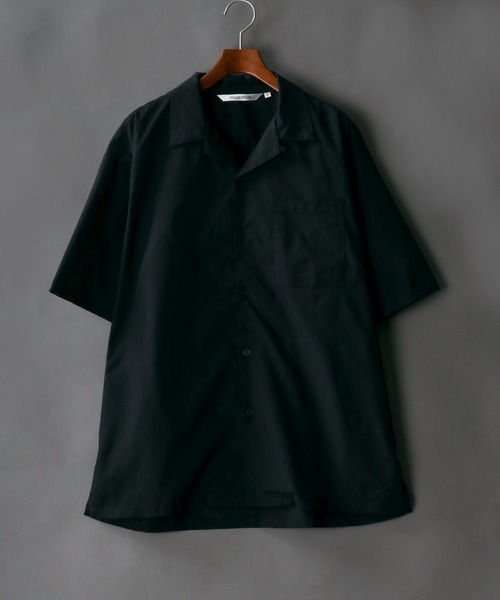 SITRY（シトリー）の「ナチュラルストレッチ オープンカラーシャツ＆テーパードショーツ セットアップ ＆エコバック/ワンマイルウェア（セットアップ・メンズ・ブラック/ネイビー/カーキ/ベージュ・M/XL/L）」の14枚目の写真