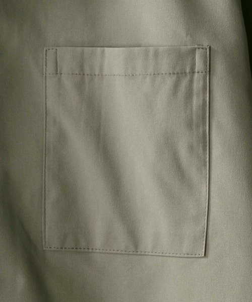 SITRY（シトリー）の「ナチュラルストレッチ オープンカラーシャツ＆テーパードショーツ セットアップ ＆エコバック/ワンマイルウェア（セットアップ・メンズ・ブラック/ネイビー/カーキ/ベージュ・M/XL/L）」の6枚目の写真