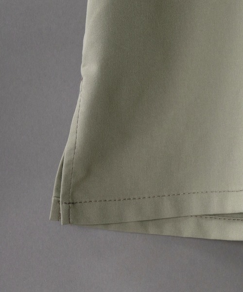 SITRY（シトリー）の「ナチュラルストレッチ オープンカラーシャツ＆テーパードショーツ セットアップ ＆エコバック/ワンマイルウェア（セットアップ・メンズ・ブラック/ネイビー/カーキ/ベージュ・M/XL/L）」の7枚目の写真